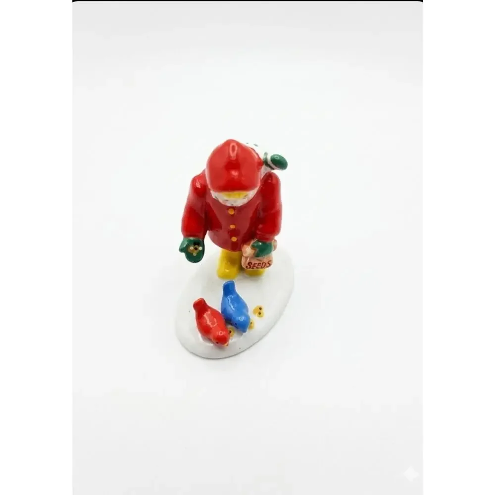 Department 56 Snow Village Figurine s Feeding The Birds